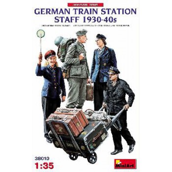 miniart PERSONNEL DE GARE FERROVIAIRE ALLEMANDE - 1930-1945 1/35