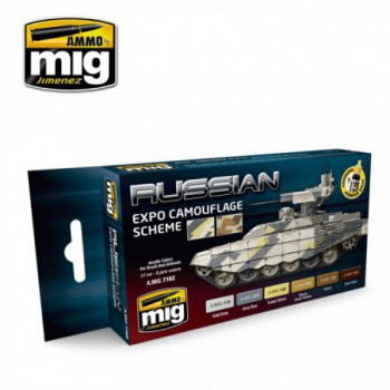 ammo mig acrylic color RUSSIAN EXPO CAMOUFLAGE SCHEME AMIG7162