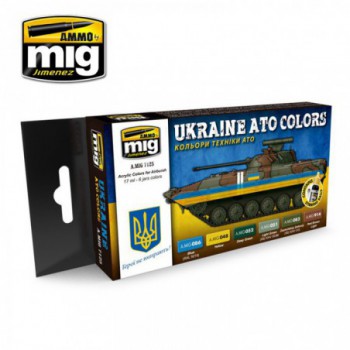 ammo mig acrylic color UKRAINE ATO COLORS a-mig-7125