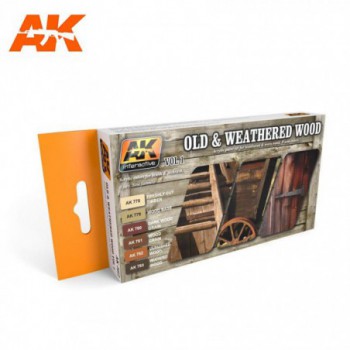 AK interactive OLD & WEATHERED WOOD VOL.1 ak562