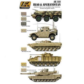 AK interactive IRAQ AND AFGHANISTAN ACRYLIC SET ak558