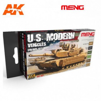 AK interactive U.S MODERN VEHICLES COLORS SET mc801