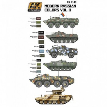AK interactive MODERN RUSSIAN COLOURS VOL 2 ak4140