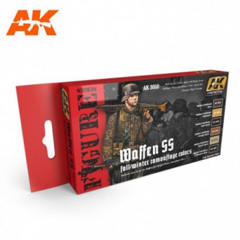 AK interactive WAFFEN SS FALL/WINTER CAMOUFLAGE COLOURS ak3050