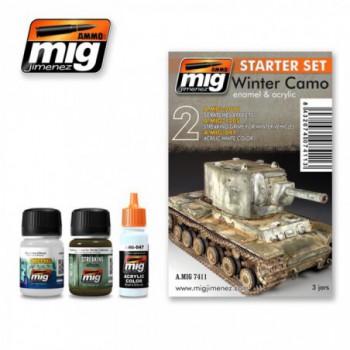 ammo mig WINTER CAMO SET - STARTER SET amig7411