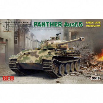 RFM Panther Ausf.G with workable track links & a canvas cover of muzzle brake part 1/35
