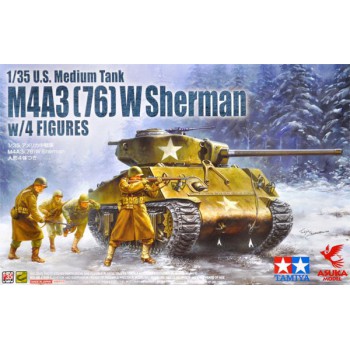 asuka tasca model  M4A3 (76) W Sherman w/Figure (Tamiya)