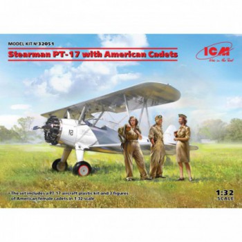 ICM Stearman PT-17 with American Cadets 1/32 32051