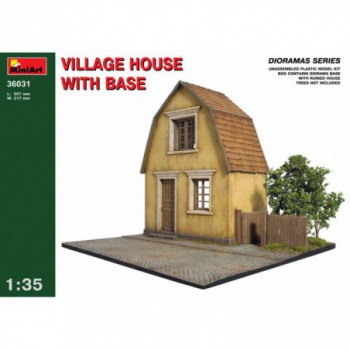 miniart VILLAGE HOUSE w/BASE 1/35 36031