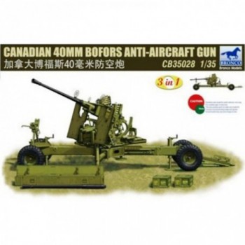 Bronco Canadian 40mm Bofors Anti-Aircraft Gun 1/35