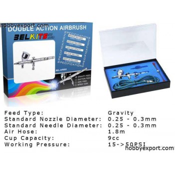 BELKITS GRAVITY FEED AIRBRUSH DOUBLE ACTION BEL-AIR002