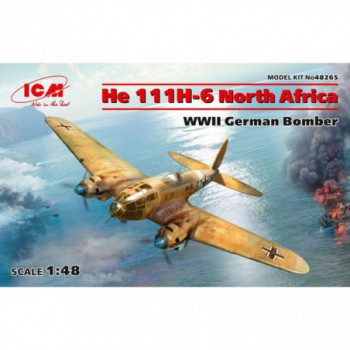 ICM He 111H-6 North Africa, WWII German Bomber 1/48 48265