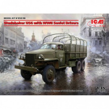 ICM Studebaker US6 with WWII Soviet Drivers 1/35 35510