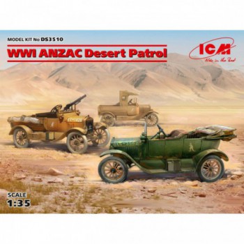 ICM WWI ANZAC Desert Patrol Model T LCP Utility Touring 1/35 DS3510