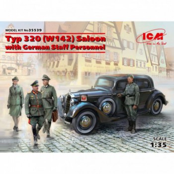 ICM Typ 320 W142 Saloon with German Staff Personnel 1/35 35539