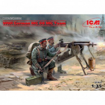 ICM WWI German MG08 MG Team 2 figures 1/35 35711