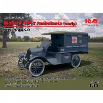 ICM Model T 1917 Ambulance early WWI AAFS Car 1/35 35665