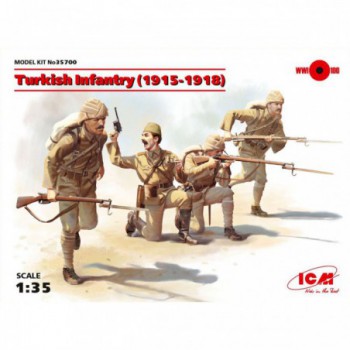 ICM Turkish Infantry 1915-1918 4 figures 1/35 35700