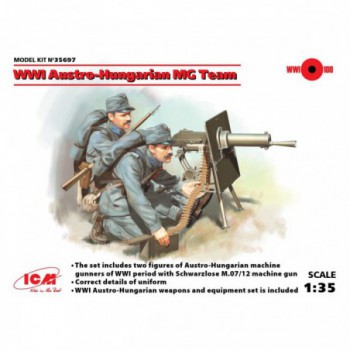 ICM WWI Austro-Hungarian MG Team 2 figures 1/35 35697