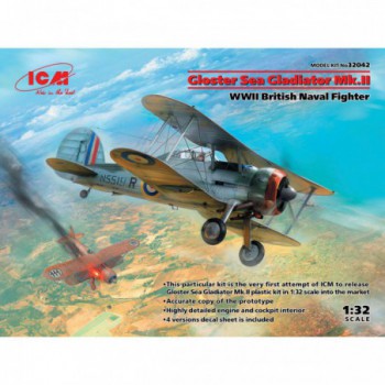 ICM Gloster Sea Gladiator Mk.II WWII British Naval Fighter 1/32 32042