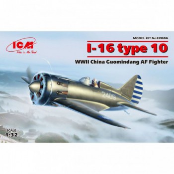 ICM I-16 type 10 WWII China Guomindang AF Fighter 1/32 32006