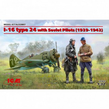 ICM I-16 type 24 with Soviet Pilots 1939-1942 1/32 32007