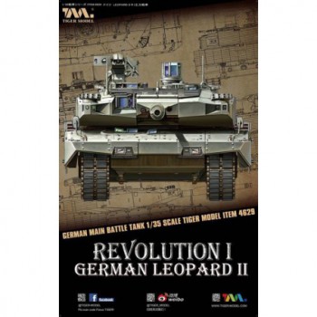 tiger model GERMAN REVOLUTION I GERMAN LEOPARD II MAIN BATTLE TANK 1/35 04629