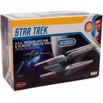 POLAR LIGHTS U.S.S Grissom NCC-638 and Klingon Bird of Prey 1/1000