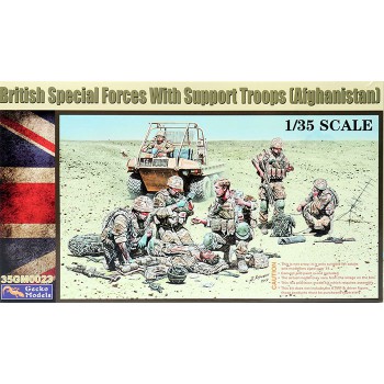 Gecko models BRITISH SPECIAL FORCES WITH SUPPORT TROOPS 1/35 35GM35023