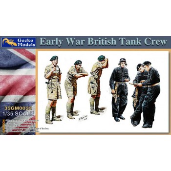 Gecko models EARLY WAR BRITISH TANK CREW 1/35 35GM35022