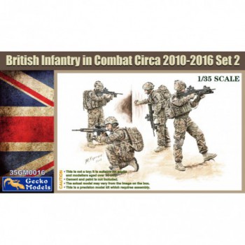 Gecko models BRITISH INFANTRY IN COMBAT CIRCA 2010 TO 2012 SET 2 1/35 35GM35016