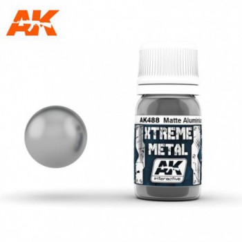 AK interactive XTREME METAL MATTE ALUMINIUM 30 ML AK488