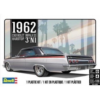 revell '62 Chevy Impala SS Hardtop 3'N1 1/25
