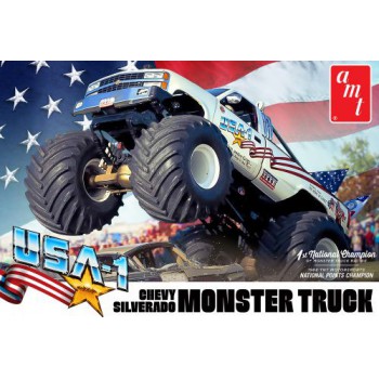 AMT USA-1 CHEVY SILVERADO MONSTER TRUCK 1/25 AMT1252