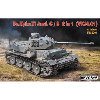Revosys RS-3001 Pz.Kpfw. VI Ausf.C/B 2 (VK36.01) 2 in 1 with Interior 1/35 RS3001