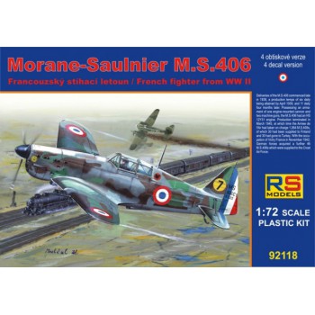 RS Models Morane-Saulnier M.S. 406 France 1940 1/72 92118