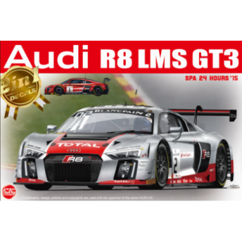 NUNU model kit AUDI R8 LMS GT3 24 HOURS SPA 2015 1/24 PN24004