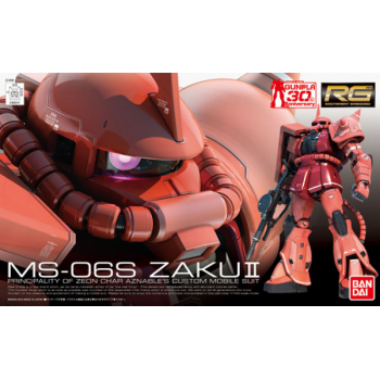 bandai Gundam Gunpla RG 02 MS-06S Zaku II 1/144