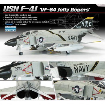 ACADEMY USN F-4j Phantom 1/72 12529