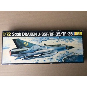 heller SAAB 35 Draken 3 versions: J35F, RF35 & TF35 1/72 255
