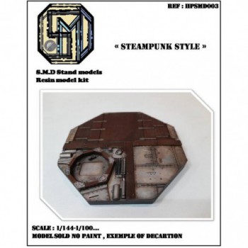 S.M.D stand models base en résine steampunk HPSMD003