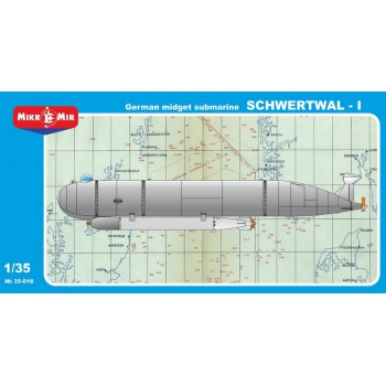 Mikro mir sous marin GERMAN MIDGET SUBMARINE SCHWERTWAL - I 1/35