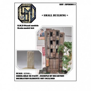 S.M.D stand models base en résine small building black édition HPSMD011