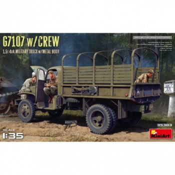 miniart G7107 w/CREW 1,5t 4X4 CARGO TRUCK w/METAL BODY 1/35 35383