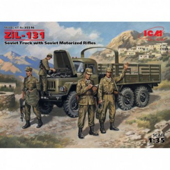 ICM ZiL-131 Soviet Truck with Soviet Motoriz ed Rifles 1/35 35516