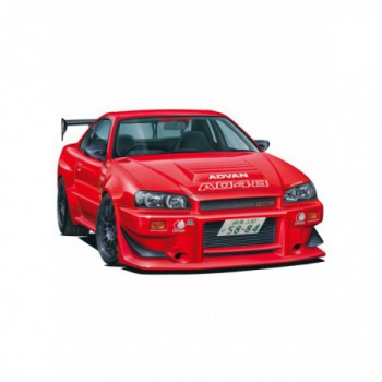 aoshima MCR BNR34 Skyline GT-R '02 (Nissan) 1/24