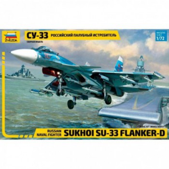 zvezda Russian Naval Fighter Sukhoi Su-33 Flanker-D 1/72