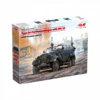 ICM Type G4 Partisanenwagen with MG 34 1/72 4823044408542