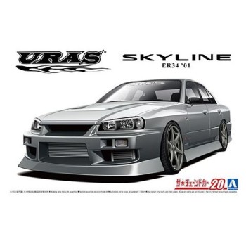 aoshima NISSAN SKYLINE GT-R R34 URAS 1/24