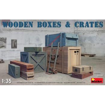 miniart WOODEN BOXES & CRATES 1/35